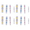 50 шт. термоусадочных соединителей для проводов, обжимных клемм, водонепроницаемый изолированный комплект