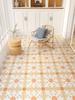 Simple Style Balcony Waterproof Floor Mat Stain and Oil Resistant Kitchen Carpet Large Area PVC Leather Rugs Home Washable Rug