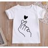 Милая футболка с принтом GirlsThan Heart унисекс Harajuku футболка детская одежда с рисунком топ на возраст от 1 до 13 лет детская одежда на день рождения