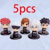 Нетоксичные 1-5 шт. Оригинальная аниме-фигурка Jujutsu Kaisen Взгляд вверх Ккotsu Юта Гэто Сугуру Аниме-фигурка Q-версия Милая модель Игрушки