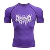 Sports Shirt Thorns Print Gym Tight T-Shirt Men's Running Fitness  Quick-Drying Short-Sleeved Sports Workout Sportswear TopS-3XL