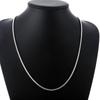 925 Sterling Silver 1-3mm Snake Chain Fashion Wedding Necklace