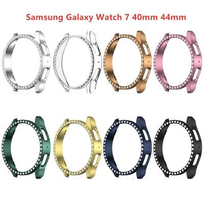 Чехол Diamond PC Hollow для Samsung Galaxy Watch 7 40 мм 44 мм защитный бампер для Samsung Galaxy Watch7 аксессуары
