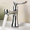 Bathroom Sink Faucet Single Cold Water Faucet Silver Bathroom Taps Single Handle Deck Mounted  Basin Tap Hardware Accessory