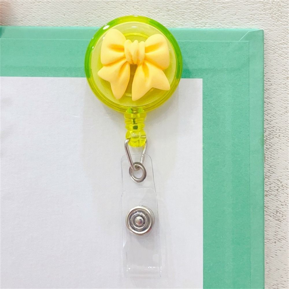 Students Cartoon Nurse Doctor ID Card Clips Badge Holder Name Card Holder Retractable Badge Reel