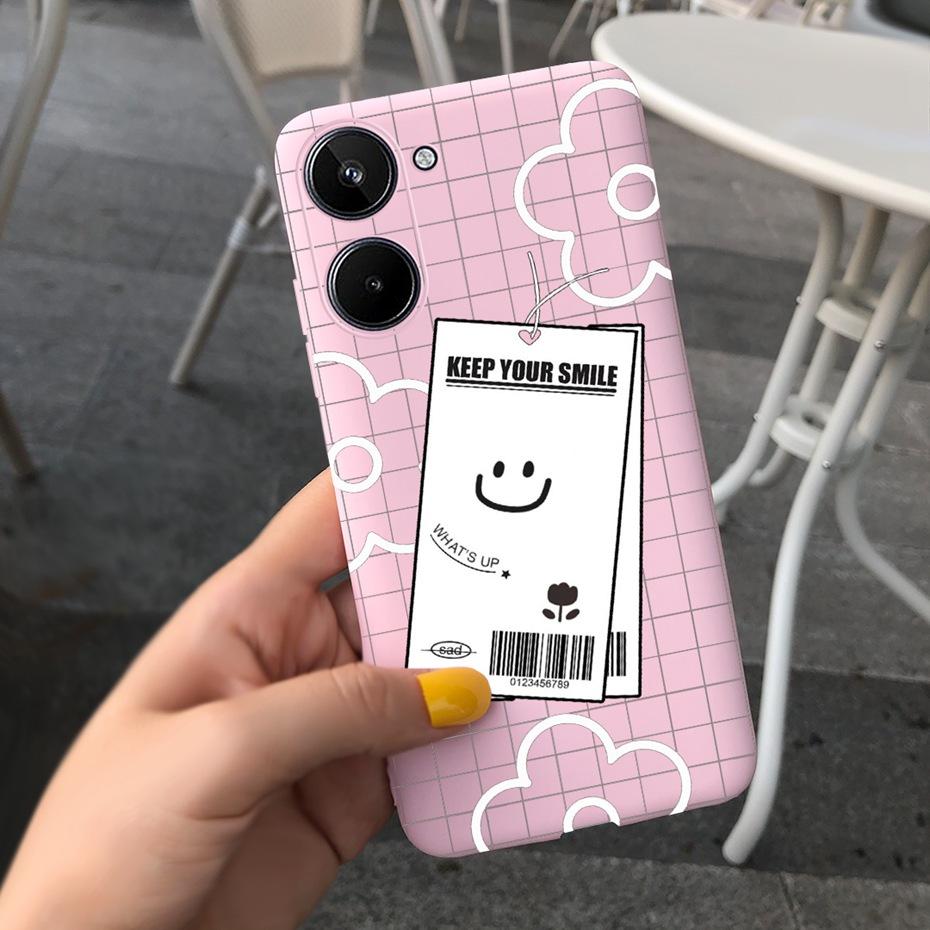Для Realme 10 2022 Милый Чехол из Желеобразного Силикона с Рисунком Для Realme10 RMX3630 Чехол Realme 10 4G Мягкие ТПУ Чехлы для Телефона