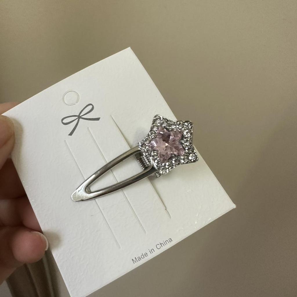 Роскошная заколка для волос в виде звезды со стразами - Сверкающая заколка-утиный клюв, инкрустированная бриллиантами