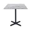 Table - Dina - 70 X 70 Cm - White - Particleboard - Contemporary Style