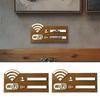 Rewritable WiFi Wall Stickers Wall Mounted WiFi Signage Vintage WiFi Indicator Home Decor