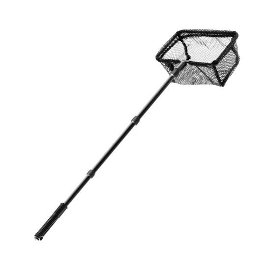 Fishing Landing Net with Telescoping Pole Long Handle Multipurpose Swimming Pool Leaf Skimmer Net Ultra Fine Mesh Netting Bag