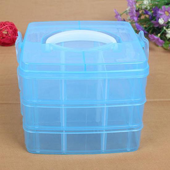 Пластиковый ремесленный бисер, органайзер для хранения ювелирных изделий, отсек для инструментов, ящик для инструментов