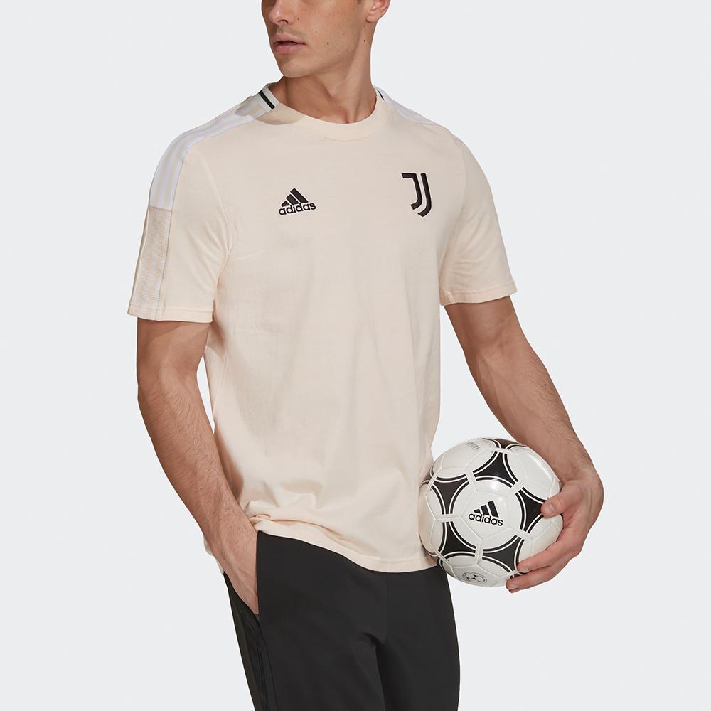 adidas Футбольная спортивная футболка с круглым вырезом, мужские топы, розовая GK8608