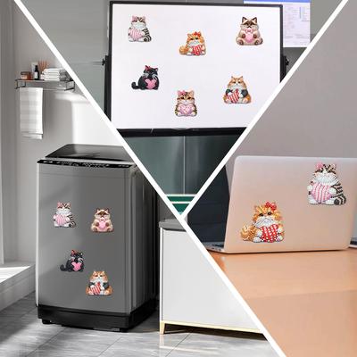 6 шт. Акриловые DIY Магнит на холодильник Алмазное искусство Магниты на холодильник для декора холодильника, почтового ящика