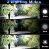 Most Powerful LED Flashlight XM-L2 XHP70 Outdoor LightingTactical Torch USB Rechargeable  Waterproof Lamp Ultra Bright Lantern