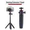 Portable Tripod Stand for Phones and Cameras - Mini Desktop Vlog, Live Stream, and Selfie Stick with Three-Section Telescopic Extension