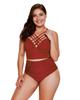 Azura Exchange Strappy High Waist Swimsuit