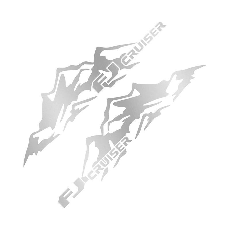 Декоративные наклейки для Toyota Land Cruiser и FJ Cruiser: Наклейки на тело «Снежная гора»