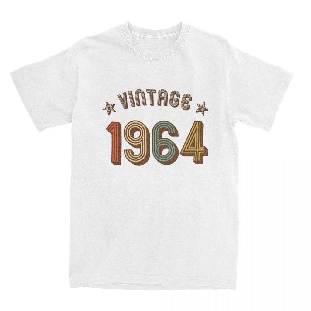 Винтажные футболки 1964 года на 60-летие для мужчин и женщин из хлопка, потрясающие люди, подарки на 60 лет, футболка с коротким рукавом, идея для подарка
