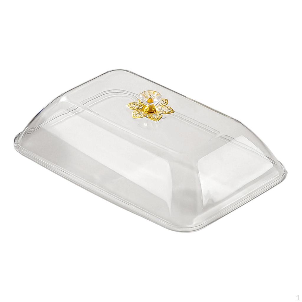 Cake Cover Food Rectangular Reusable with Handle Sturdy Lightweight Dome Lid Multifunctional