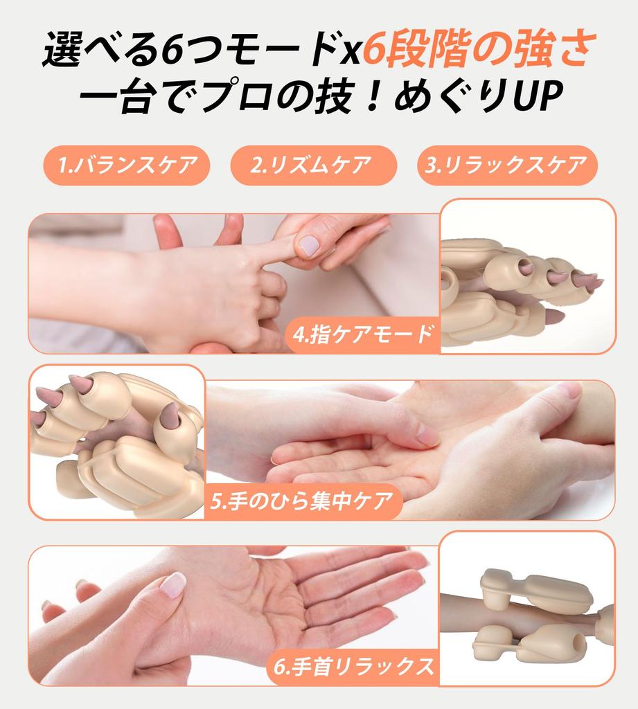 ALLJOY Растяжка пальцев и вибрация кисти и запястья 6 6 уровней интенсивности Рука Включает хранение Идеальный подарок на день рождения Уход, Согревание, Акупрессура, Ладонь,
