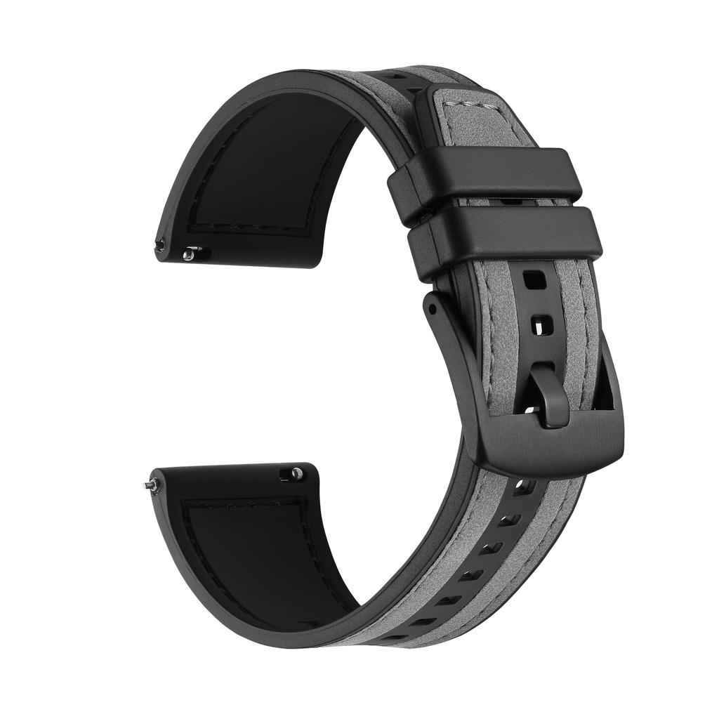 22 мм кожаный силиконовый ремешок для HUAWEI WATCH 4 Pro GT 2 3 SE GT4 46MM / Runner / Ultimate Запасной ремешок Браслет