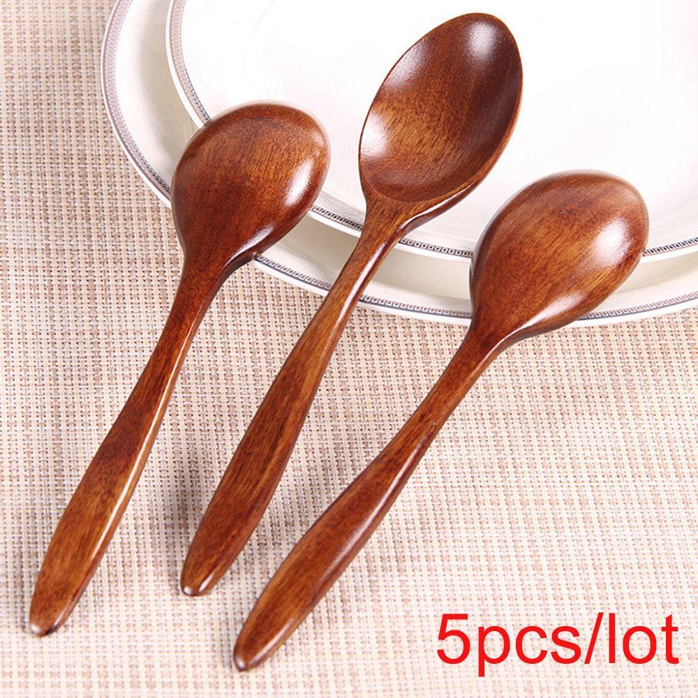 Durable Kitchen Tools Cooking Utensils Tableware Tea Spoon Wooden Spoon Coffee Spoon