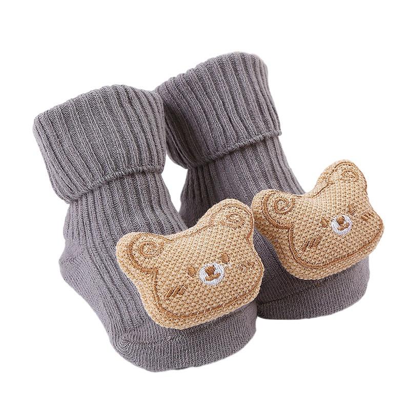 Детские носки, нескользящие носки для малышей, милые хлопковые носки с героями мультфильмов для мальчиков и девочек