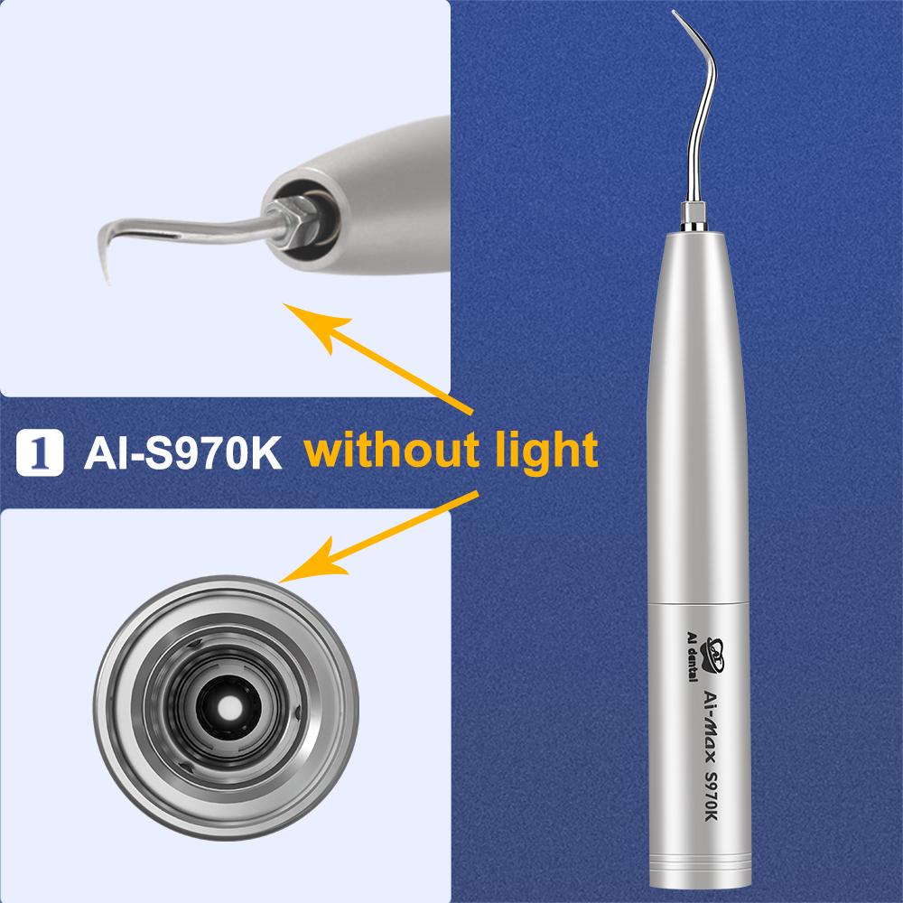 Dental Air Scaler Handpiece Oral Teeth Whitening And Cleaning Polishing Tools Ultrasonic Handpiece With 3 Tips