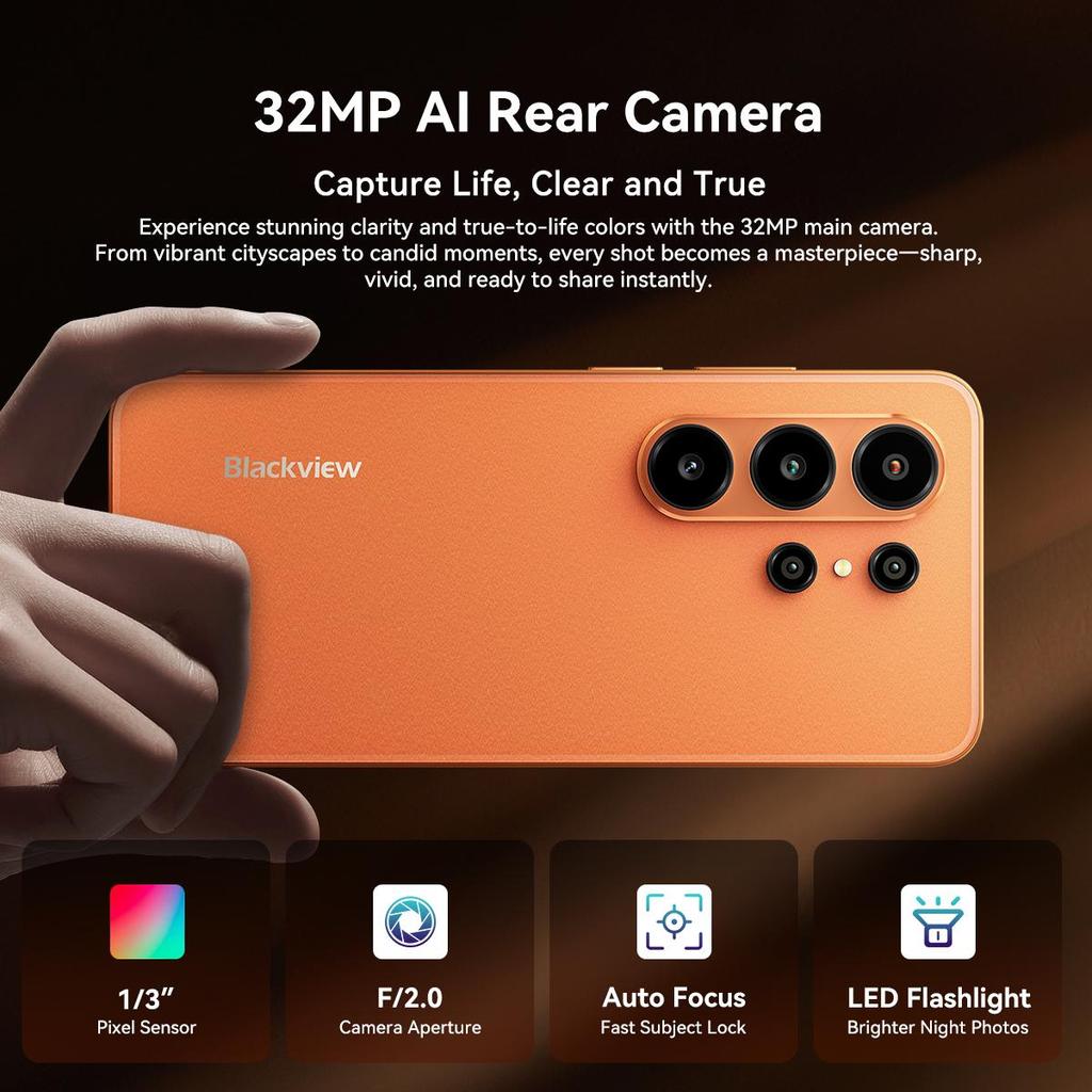 Blackview WAVE 10 4G Smartphone 32GB+128GB 6,88" 120Hz Android 16 Handy Dual SIM