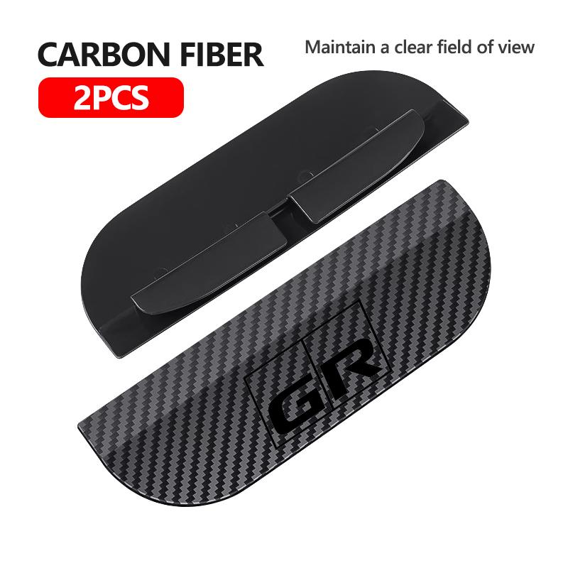 ZYU3 Snap-on Car Rearview Mirror Rain Cap Rain Shield Sun Shade Vision Protector For Toyota GR MN Camry Prius Auris Crown Yaris