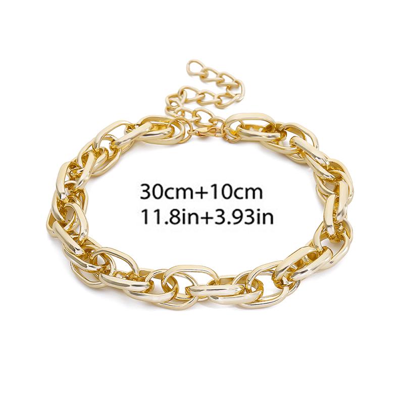 Панк преувеличенное тяжелое металлическое ожерелье-колье с толстой цепочкой, женское готическое ювелирное изделие, подарок