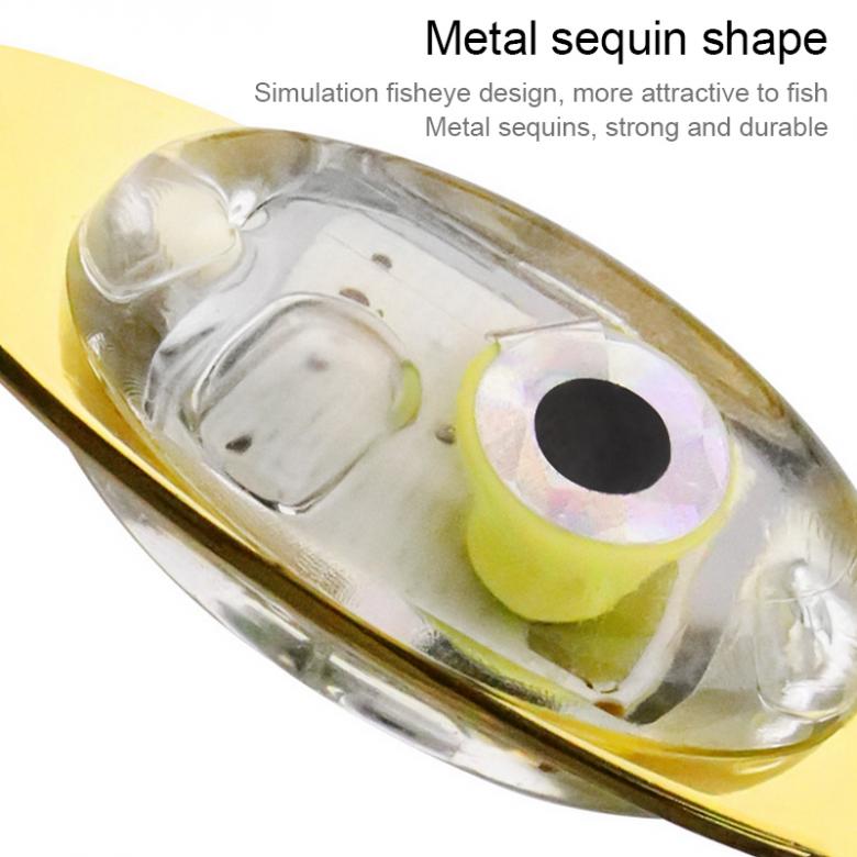 Светодиодный светильник для рыболовной приманки, глубокая подводная форма глаза, светящаяся приманка для рыбалки, привлекающая лампа