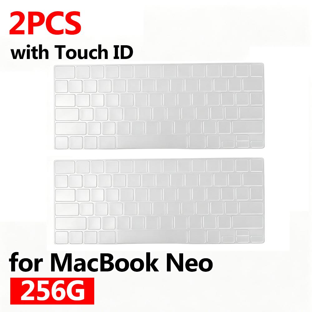 Мягкая Ультратонкая Силиконовая Защитная Крышка Клавиатуры для MacBook Neo 13-дюймовый A3404 Раскладка США 2026 Прозрачные Водонепроницаемые Чехлы Защита от Пыли