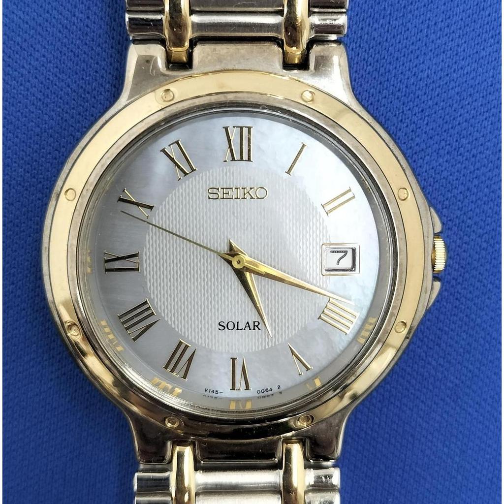 Б/у кварцевые аналоговые часы SEIKO V145-0D40