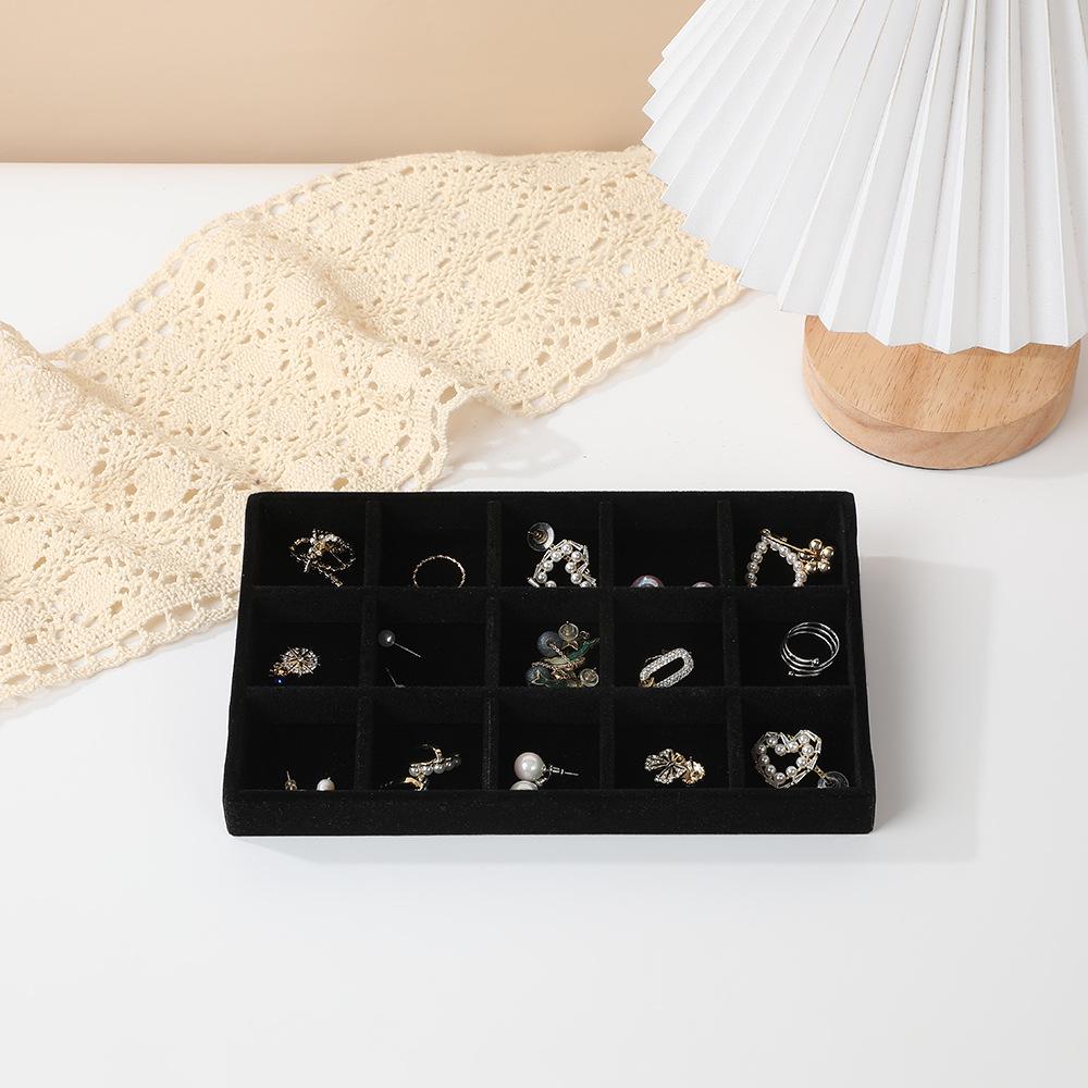 Multi-Style Plush Jewelry Storage Box with Drawers