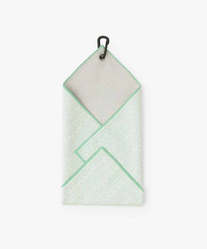 Tea AfternoonTea LIVING Folding Umbrella JR91 estaa Adhesive Green [Afternoon Living] Towel/Flower