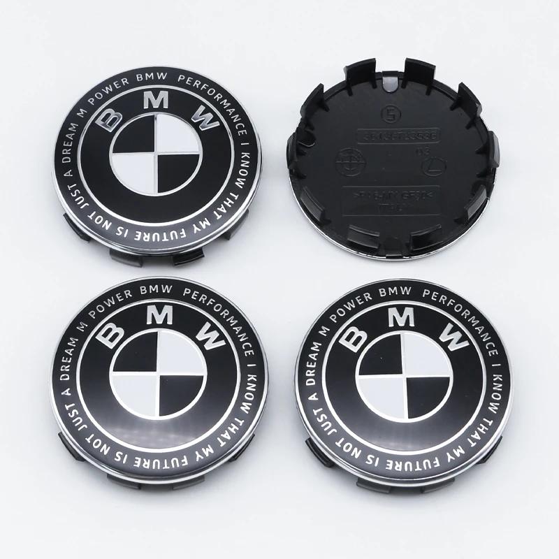 For BMW M 4Pcs 56MM 68MM Car Wheel Center Cap  Hub Covers For BMW M Logo E84 E83  X1 X2 X3 F48 G01 X4 X5 X6 Badge Auto Tuning Accessories