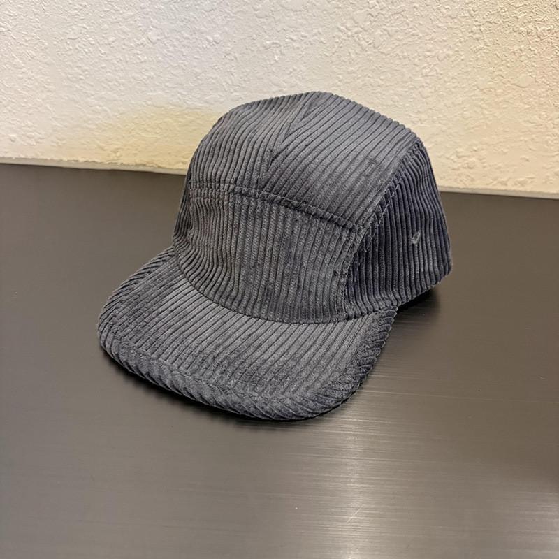 Однотонная простая расцветка Нейтральный вельвет Нейтральная бейсболка с плоским козырьком Осень Для