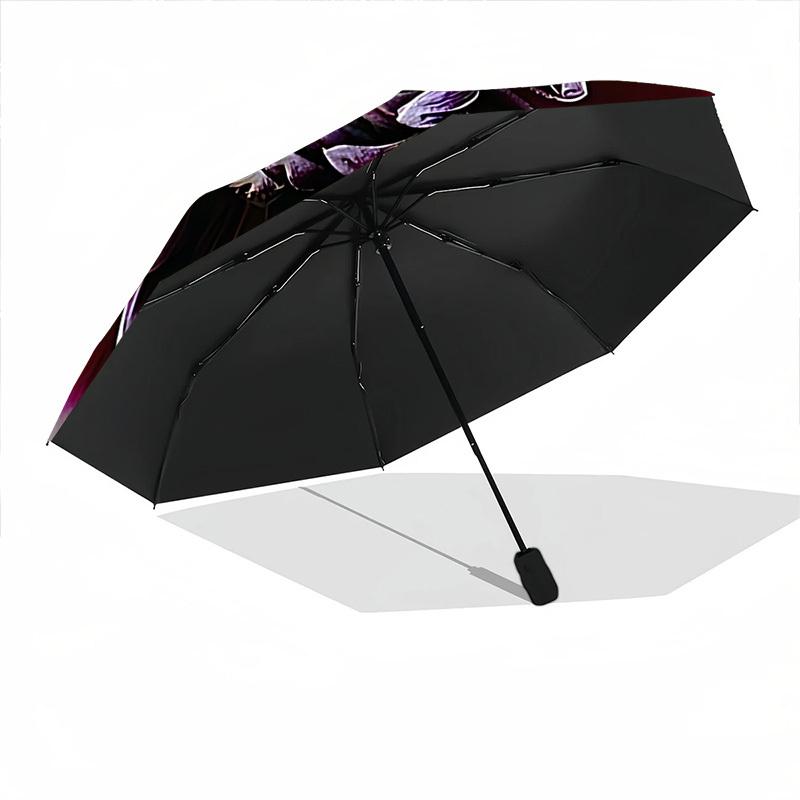 1pc Dahlia Bloom Automatic Umbrella | Portable Foldable 8-Rib Manual Open, Cute Birthday & Holiday Gift for Outdoor yy260107129