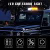 12V 24V Amber Yellow Truck Car Led Strobe Roof Lights Becaon Warning Emergency Rescue Magnetic Vehicle Ambulan 72SMD