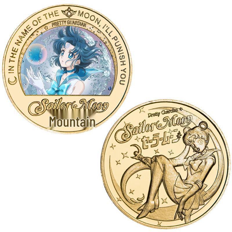 Sailor Moon Чибиуса Памятный значок-монета из литого металла Ограниченная серия
