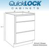 Quicklock RTA Основание Кухонные шкафы Стиль Шейкер Необработанный клен 30 Ш x 34,5 В x 24 Г 3 ящика Готовы к сборке Сделано i