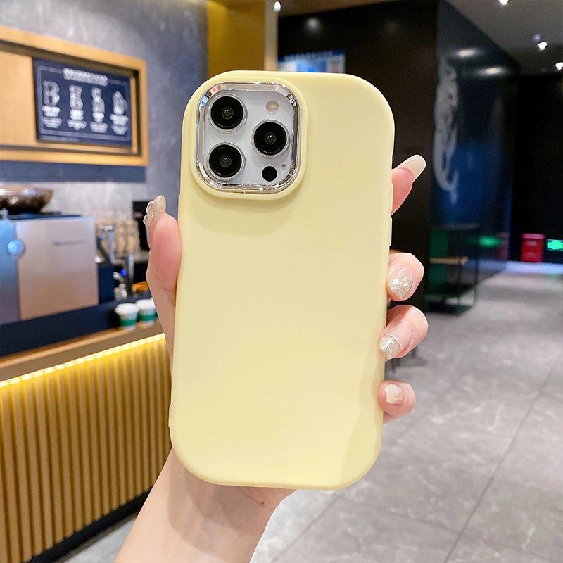 Металлический Чехол для Мобильного Телефона IPhone15 с Толстой Девочкой 14ProMax Простой 16 Силиконовый 12 Apple 13 Защитный Чехол