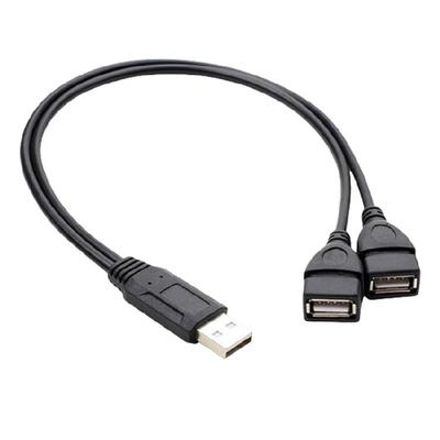 USB Y-разветвитель для зарядки 2 в 1 USB папа на 2 USB2.0 мама удлинительный кабель разветвитель для передачи данных и зарядки