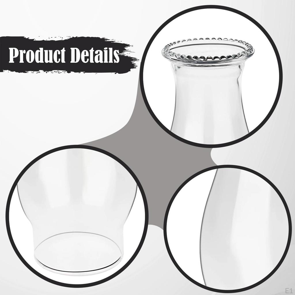 Стеклянный колпак для керосиновой лампы, 3-дюймовый основание, стеклянный плафон-глобус для замены, для крыльца, камина, бара