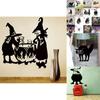 Removable Halloween Diy Wall Stickers With Fire Retardant Pvc Pumpkin Witch Decal