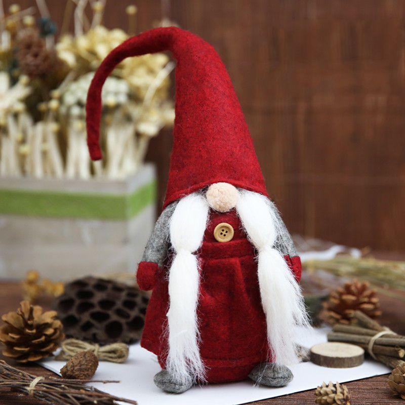 Рождественская кукла Санта-Клауса премиум-качества для элегантных украшений дома и подарков