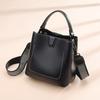 Women's Leather Handbag, Bucket Bag, European and American Retro Single-shoulder Crossbody Bag