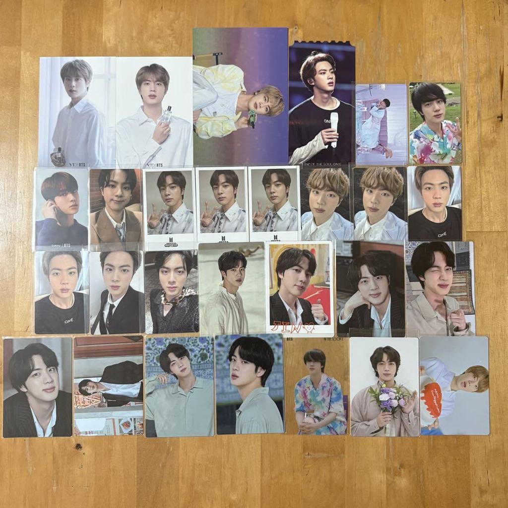 [USED] BTS JIN Trading Card Mini Photo Set of 28