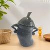Canister with Attitude Cute Funny Solid Resin Craft Desktop Decoration Akimbo Jar Home Office Supplies